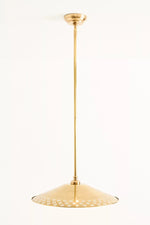 Load image into Gallery viewer, Auriglow Enameled Brass Pendant With Clover Cutout Shade