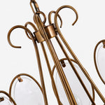 Bild in Gallery-Viewer laden, Oval Panel Textured Glass Chandelier