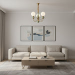 Charger l'image dans la visionneuse de galerie, Lustre sphérique en pierre de luxe moderne Radiara, design sculptural en couches pour salon et hall d'entrée