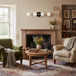 Load image into Gallery viewer, Glorica Glass Minimalist Metal Bar Vanity Light – Globe Wall Lamp for Dressing Room & Bathroom