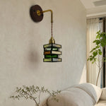 Bild in Gallery-Viewer laden, Colorful glass wall sconce above a sofa