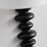 Cargar imagen en el visor de la Galería, Ebony carved wood wall lamp detail