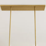 Bild in Gallery-Viewer laden, Glavira Contemporary Linear Pendant Light – Klarglas-Schirm mit Messing- oder Bronze-Finish