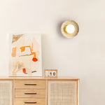 Load image into Gallery viewer, Retro Wabi Sabi Travertine Lunar Eclipse Wall Light M07