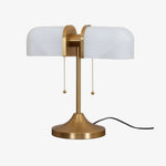 Charger l'image dans la visionneuse de galerie, Lampe de Table en Verre Cannelé Aurebron - Lampe de Table Décorative Moderne à Base Métallique pour Salon