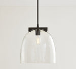 Load image into Gallery viewer, Auria Glass Dome Pendant Light – Clear Glass Elegance For Any Space
