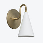 Load image into Gallery viewer, Curved Metal Shade Sconce Vintage Style Wall Light - Entryway Stairwell Lighting