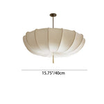 Charger l'image dans la visionneuse de galerie, Lustre à cadre rond en fer japonais - Lampe traditionnelle en tissu pour chambre