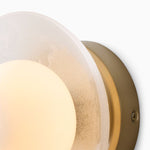 Load image into Gallery viewer, Elorina Bowl Wall Sconce – Elegant Brass And Glass Round Wall Fixture