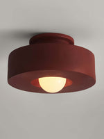 Load image into Gallery viewer, Resin Ceiling Light - Chunky Cylindrical Modern Flush Mount Fixture