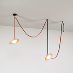 Charger l'image dans la visionneuse de galerie, Lampe suspendue Light Rail en cuir