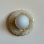 Bild in Gallery-Viewer laden, Orli White Jade Wandleuchte