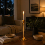 Load image into Gallery viewer, Vintage Brass Single Taper Candle Holder