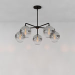 Load image into Gallery viewer, Selvion 5 Light Globe Chandelier - Sculptural Glass Modern Style