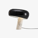 Cargar imagen en el visor de la Galería, Lámpara de Mesa Estratagema Divertida Slantia - Diseño con Pantalla de Vidrio y Base de Mármol para Sala de Estar o Dormitorio N45