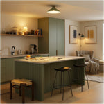 Cargar imagen en el visor de la Galería, Aurenza Modern Industrial Flush Mount: Elegante lámpara de techo para interiores residenciales