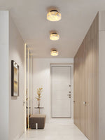 Bild in Gallery-Viewer laden, Zylindrische Alabaster Wandleuchte