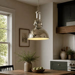 Cargar imagen en el visor de la Galería, Bauhaus chrome dome pendant light