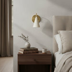 Load image into Gallery viewer, Curved Metal Shade Sconce Vintage Style Wall Light - Entryway Stairwell Lighting