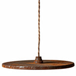 Cargar imagen en el visor de la Galería, Iron pendant light top plate and cord detail