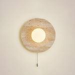 Load image into Gallery viewer, Retro Wabi Sabi Travertine Lunar Eclipse Wall Light M07