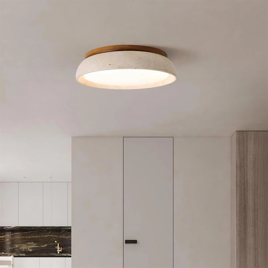 Plafonnier scandinave moderne en travertin