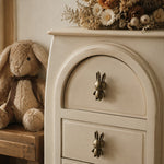 Cargar imagen en el visor de la Galería, Rabbit cabinet knobs on nursery dresser drawers