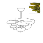 Load image into Gallery viewer, Lotus Leaf Layered Glass Chandelier