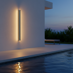 Load image into Gallery viewer, Edge Smooth Minimalist Linear Metal Outdoor Wall Lamp