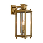 Load image into Gallery viewer, Yolvira Glass Outdoor Wall Light – Modern Metal Lantern For Porch