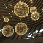 Load image into Gallery viewer, Silver Spark Ball Pendant Light
