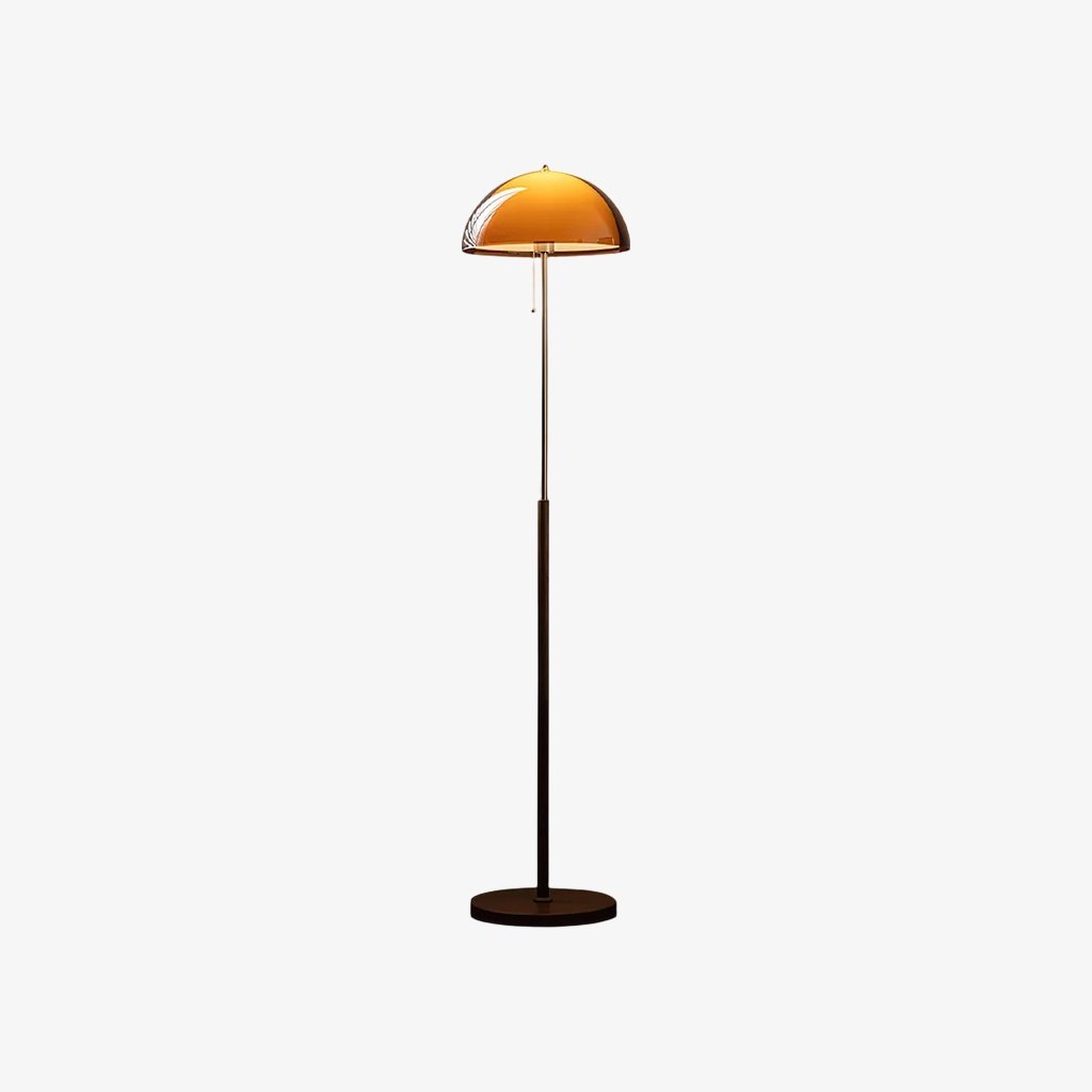 Afterglow Amber Acrylic Floor Lamp - Mid Century Modern Bauhaus