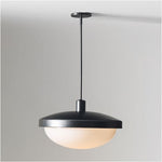 Load image into Gallery viewer, Rolvona Oval Glass Pendant Light - Modern White Glass Shade for Dining