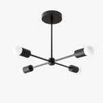 Load image into Gallery viewer, Mobilux Line Mid-Century Gold Sputnik Chandelier – Semi-Flush Geometric Brass Fixture