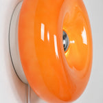 Cargar imagen en el visor de la Galería, Amber Glass Ring LED Plug-In Wall Lamp