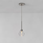 Load image into Gallery viewer, Merin Geometric Glass Chandelier – Modern Architectural Lighting for Dining Room or Foyer