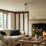 Load image into Gallery viewer, Geotower Glass Multi-layer Ceiling Light – Art Deco Light for Bedroom