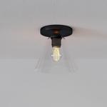 Load image into Gallery viewer, Conica Geometric Cone Glass Flush Mount – Minimalist Home Lighting