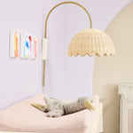 Load image into Gallery viewer, Olvara Rattan Bubble Sconce – Natural Woven Wall Lamp for Bedrooms