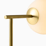 Bild in Gallery-Viewer laden, Brina Contemporary Tischlampe - Glas Schreibtischlampe mit USB-Ladeanschluss