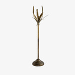 Cargar imagen en el visor de la Galería, Vintage Brass Wheat Floor Candle Holder