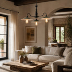 Bild in Gallery-Viewer laden, Green Enamel Industrial Chandelier