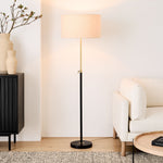 Load image into Gallery viewer, Mavora Minimalist Height-Adjustable Floor Lamp – Stylish Task & Ambient Lighting for Living Spaces