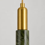 Charger l'image dans la visionneuse de galerie, Slim Brass and Green Jade Pendant Light