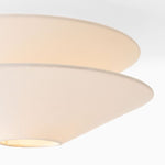 Load image into Gallery viewer, Solivara Fabric Linen Shade Flushmount Ceiling Lamp – Ideal for Bedrooms and Hallways