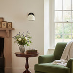 Load image into Gallery viewer, Metio Dome Industrial Modern Wall Sconce – Soft Ambient Light for Hallways