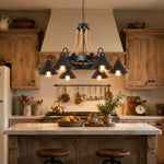 Cargar imagen en el visor de la Galería, Rustic farmhouse rope chandelier