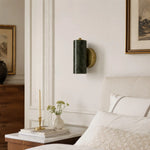 Charger l'image dans la visionneuse de galerie, Green jade wall lamp in a calm bedroom scene