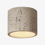 Cargar imagen en el visor de la Galería, Lámpara de Techo Cilíndrica Sabiara Wabi-Sabi - Luminaria de Techo con Luz Suave y Difusa para Dormitorios y Salas de Estar
