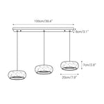 Load image into Gallery viewer, Travertine Drum Pendant Lamp